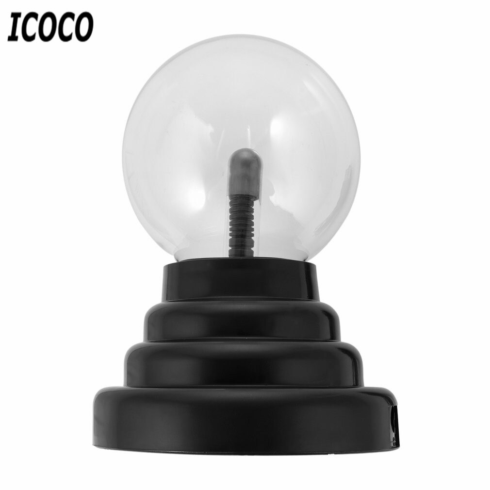 3 Inch USB Plasma Ball Electrostatic Sphere Light Magic Crystal Lamp Ball Touch Sensitive Transparent Desktop Lights