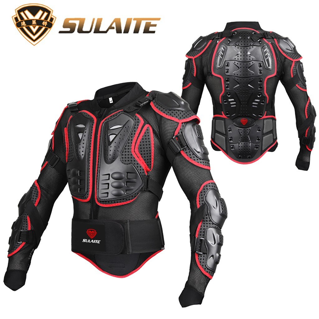 Armadura de cuerpo completo para Motocross, chaqueta de motocicleta con protección para el cuello, traje de equipo de protección para moto # K