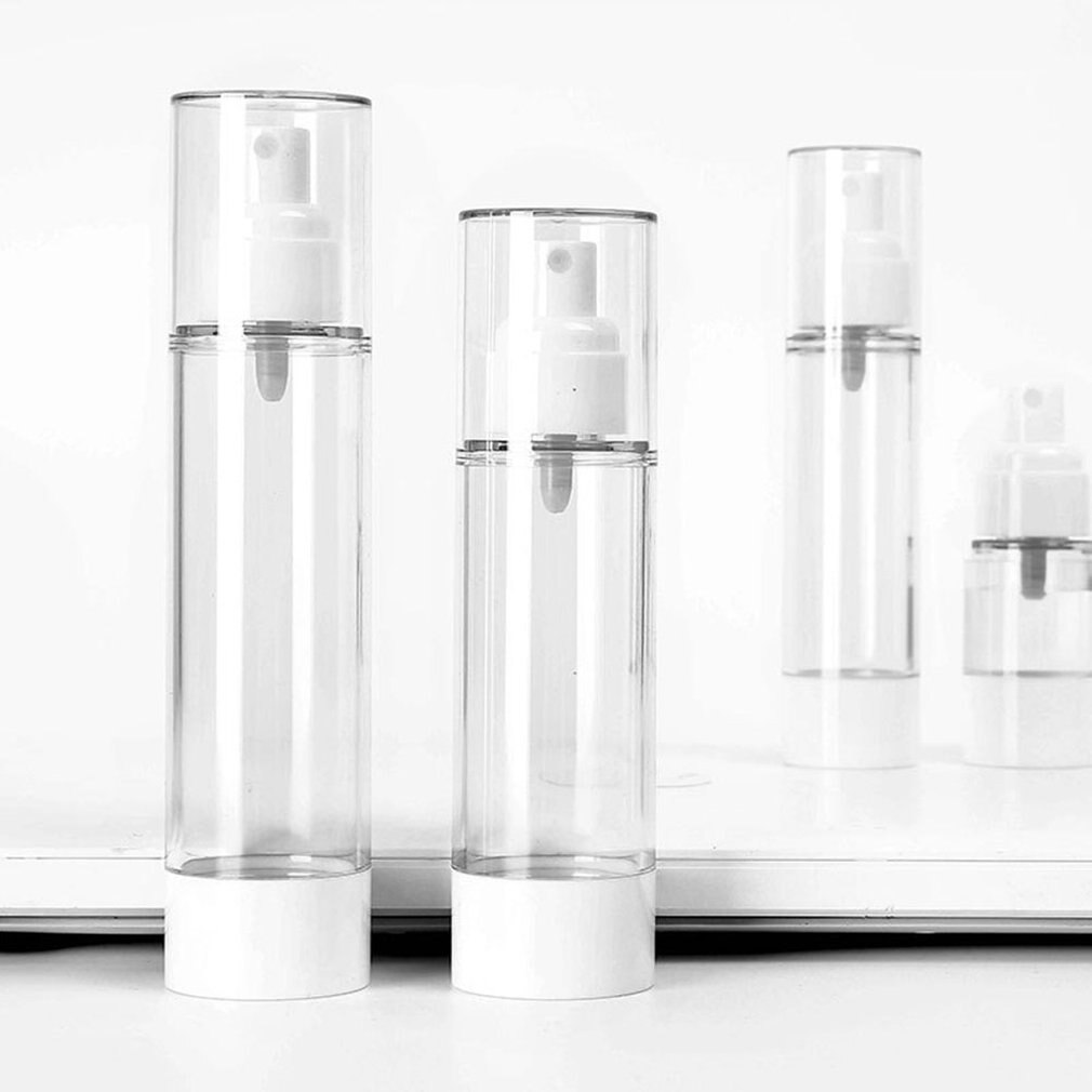 15ml Reisen Bausatz Hautpflege Produkte Vakuum Unter abfüllung sprühen Drücken Lotion Flasche Kosmetik Reisen einstellen sprühen Flasche косметика