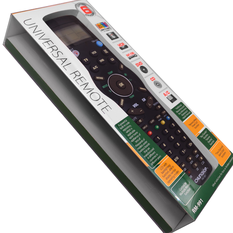 Multifunktion Ale 6-in-1-Universal--Lernfernbedienung geeignet für TV/einstellen-oben-Kasten/Klimaanlage/CD/DVD/Audio--Chunghop-RM-991