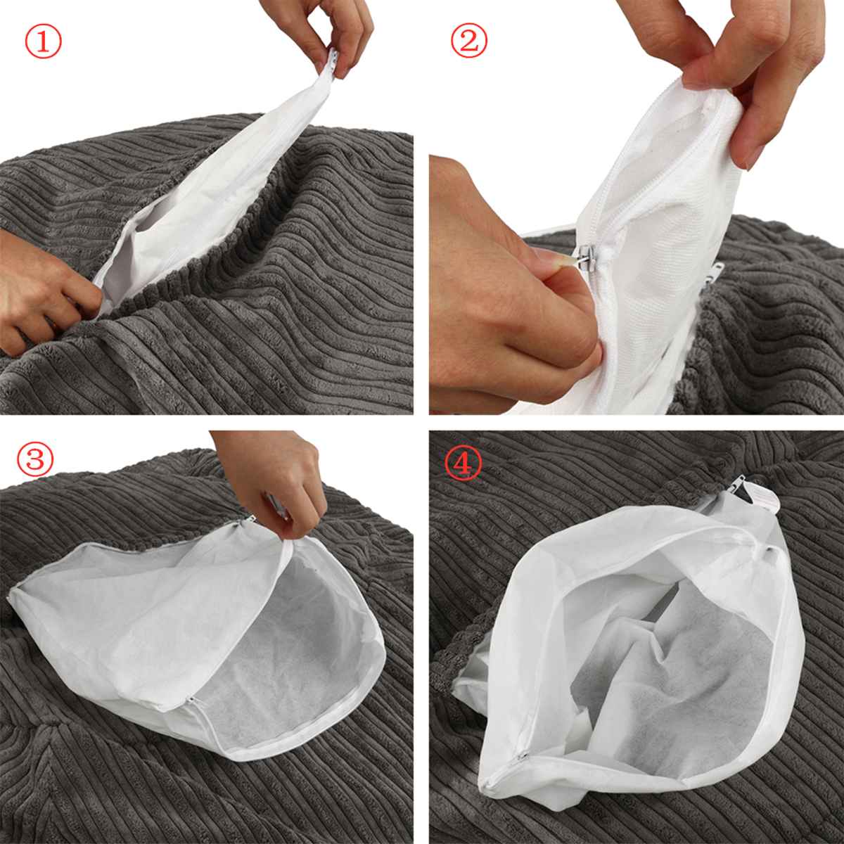 Funda de sofá grande sin relleno, pana de abrigo, tumbona, bolsa de asiento, sillas, Puff, Tatami, sala de estar