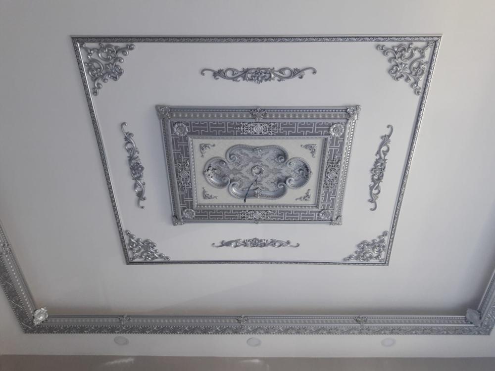 Decogold Silver Palace Plafond Hoek Accessoire 41*26 Cm Decoratie Home Decor Plafond Decor Paleis Plafond Decoratie