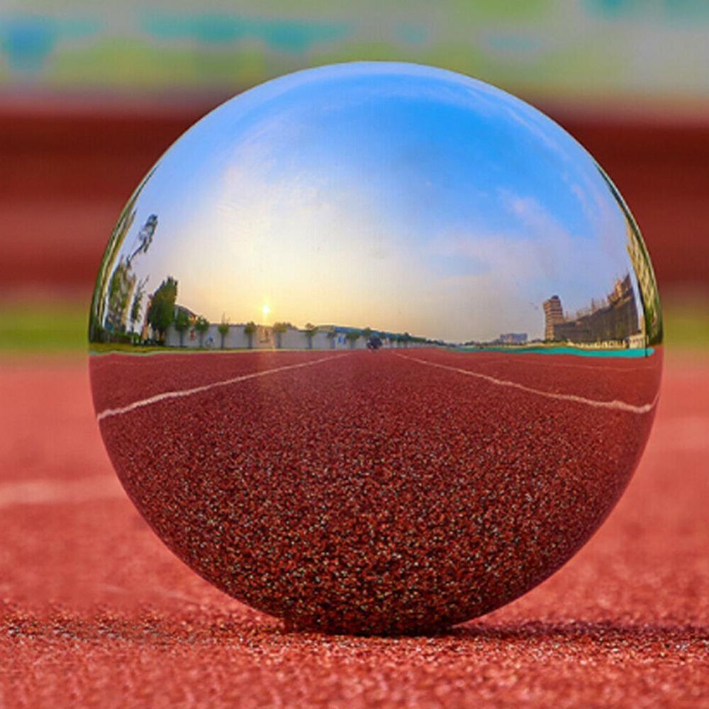 1PCs Steel Mirror float Sphere Hollow Ball Home Garden Ornament Decoration