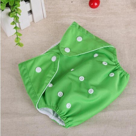 1 stks Wasbare Luiers Herbruikbare Luiers Grid/Katoen Training Pant Doek Luier Baby Fraldas Winter Zomer Versie Luiers: Groen / For summer