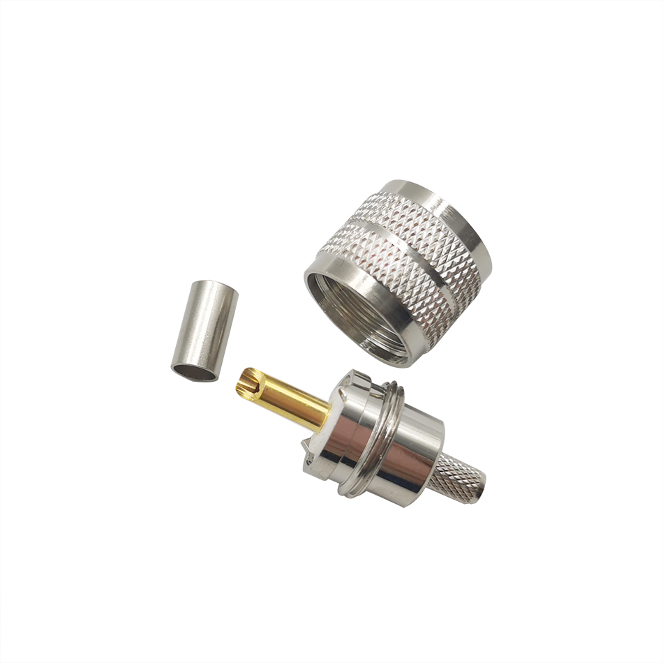 Stk Rf 10 stk crimp uhf pl259 pl-259 hanstik rf koaksial... – Grandado
