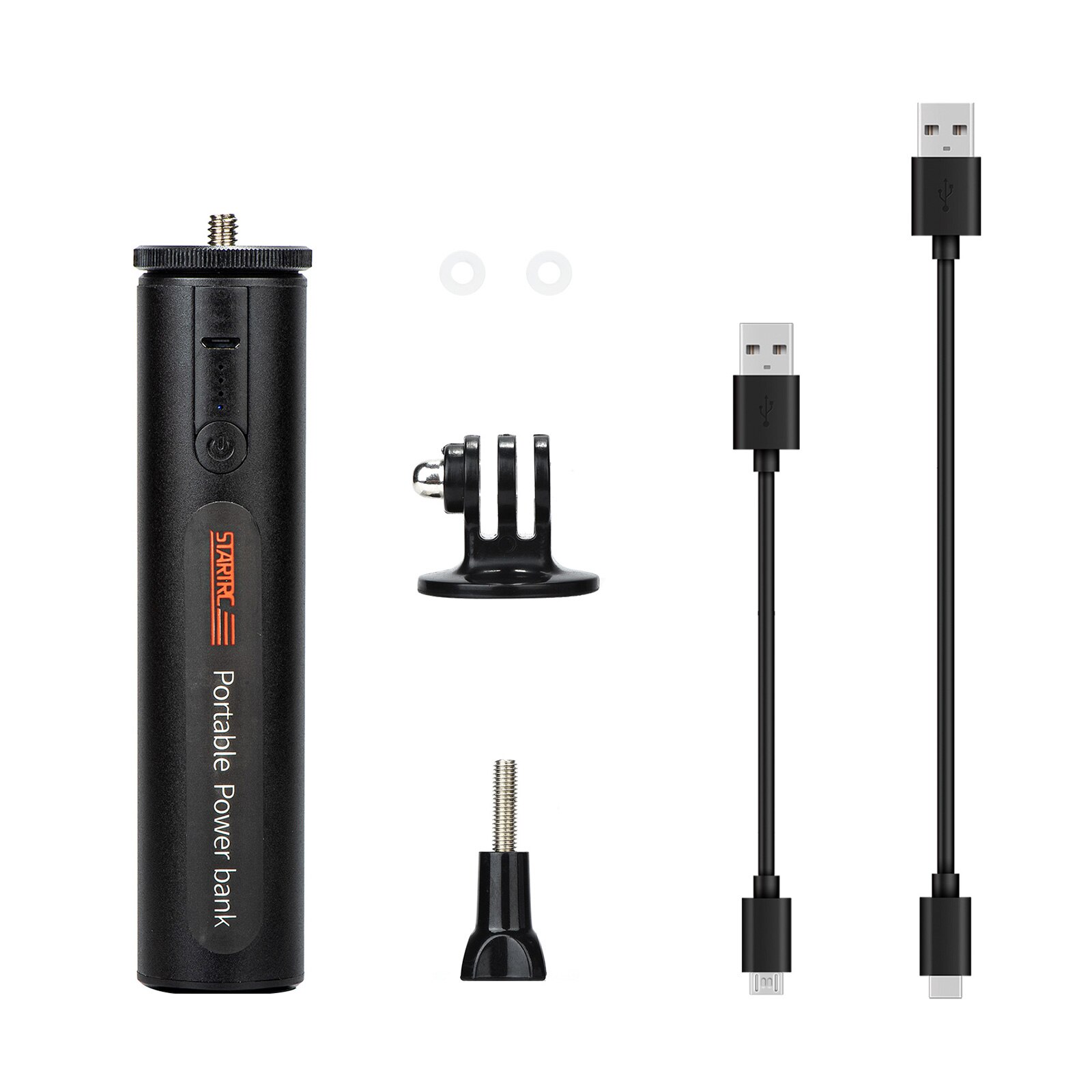 Batteria multifunzione da 6800mAh integrata con impugnatura a mano per Power Bank con porta di ricarica USB sostituzione in lega di alluminio