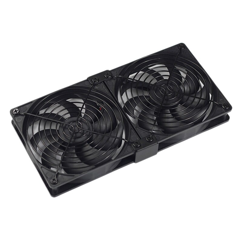 12cm CPU Cooling Fan 12V DC 3-Pin 3-Wire PC Computer Cooling Case Fan with Metal Finger Guard Grill