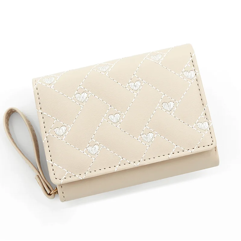 Wallets for Women Kawaii Cute Wallet Luxury Lady Wallet Pink Purse Womens Wallet Small Women Leather Wallet Coin Purse: GRAY