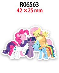 My little pony tecknat mönster plana hartser 30 st/lot tryckta för pyssel dekoration hantverkstillbehör  r0655 r0656 r0657: R06563