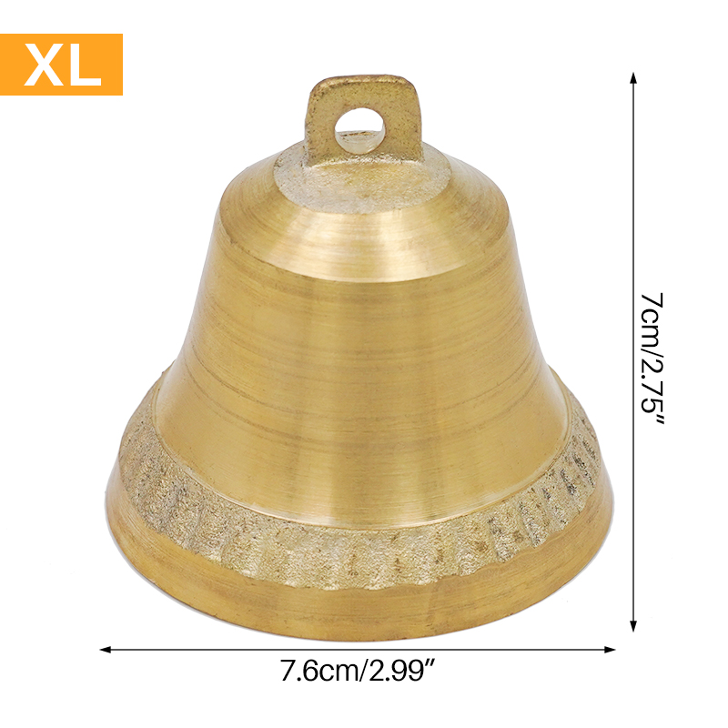 Campanas de cobre para pastoreo de ovejas, vaca, caballo, ganado, ovejas, campana antigua grande y gruesa, Animal, previene la pérdida, campana de aleación de Zinc: Rojo