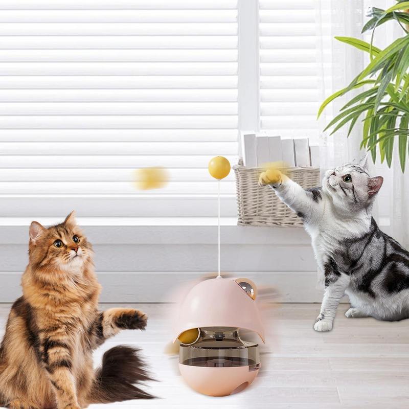 Cat Treat Dispenser Toy Kitten Snacks Temptation Ball Cat Treat Dispenser Cat Treat Feeder Toy With Catnip Balls For