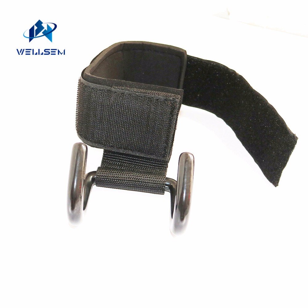 Correas de acero para levantamiento de pesas, agarres fuertes para entrenamiento de fuerza, gimnasio, Fitness, negro, soporte para muñeca