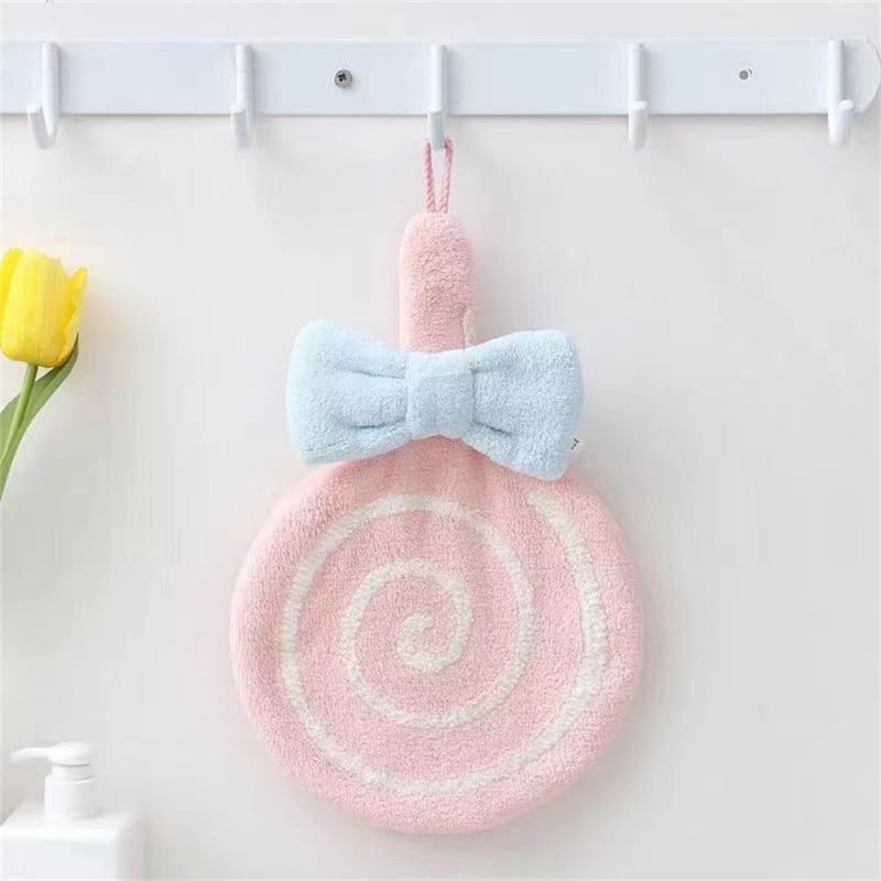 Cartoon Handdoek Zacht Absorberend Koraalfluweel Geborduurd Huidvriendelijke Microfiber Lolly Afveegdoek Voor Keukenbadkamer: 22 #