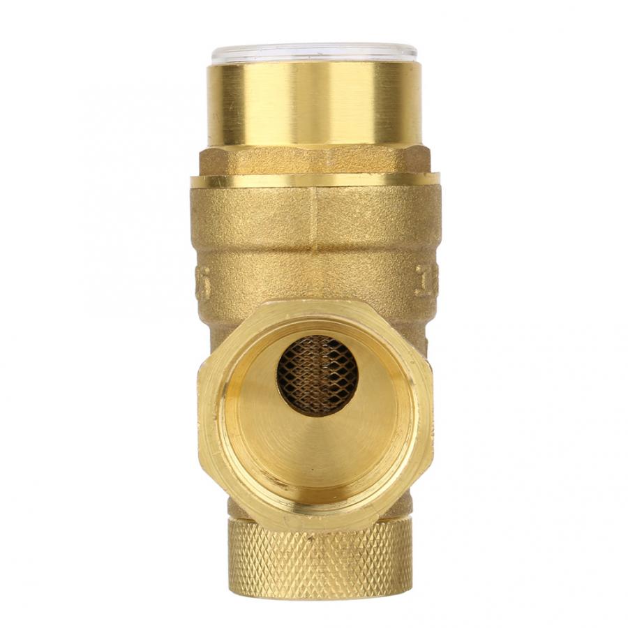 Water Control 1 inch Pressure Reducing Valve Brass Water Pressure Regulator With Gauge Meter Ball Valve