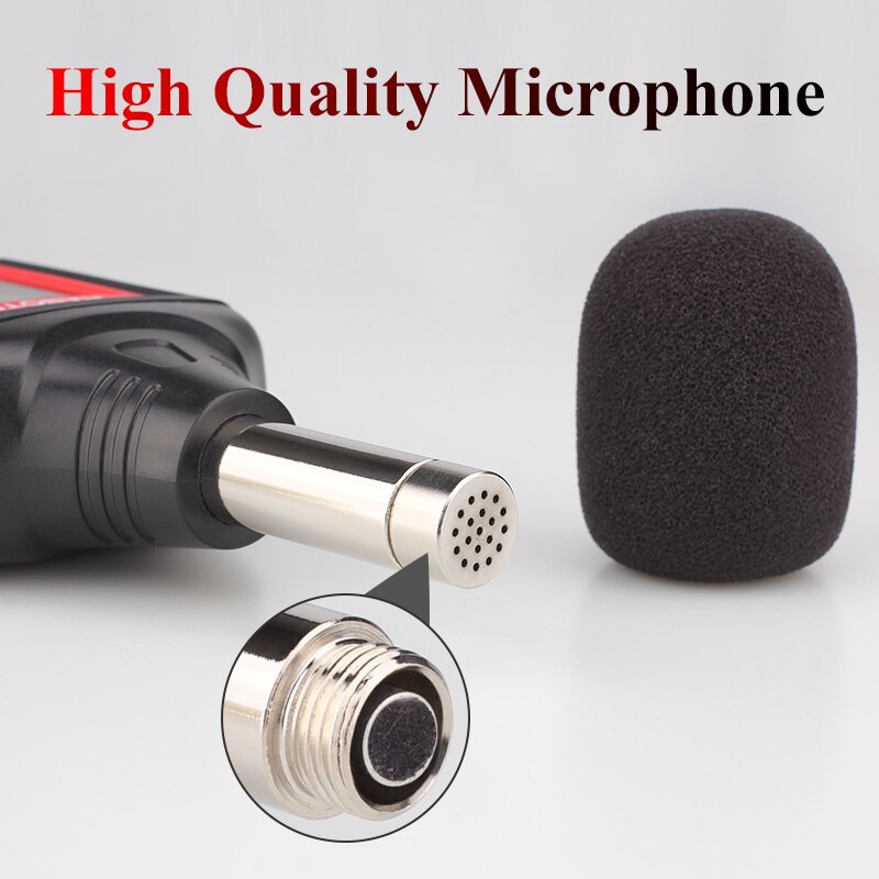 Digital Sound Level Instrument Indicator Audio Level Meter Noise Measuring 30-130 dBA Meter Mini Decibel Monitor HABOTEST HT622A