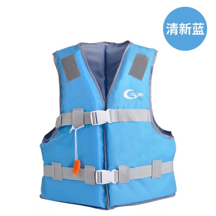 Polyester Volwassen kids Life Vest Jacket Zwemmen Varen Ski Drifting Reddingsvest met Fluitje S-XXL Maten Water Sport Mannen Jas: A2 / M