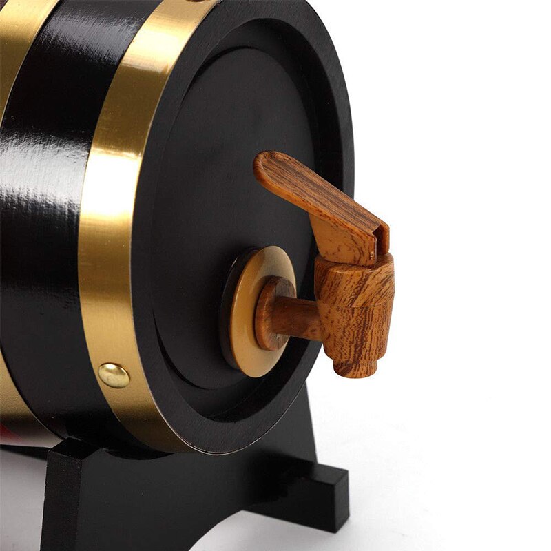 GOALONE 1,5/3L barril de madera Vintage equipo de elaboración de cerveza de roble Mini Keg Home, grifo para barril de cerveza, dispensador Para Ron Pot Whisky vino