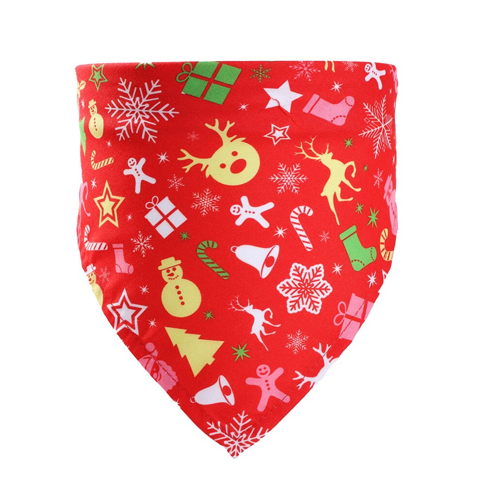Kerst Hond Speeksel Handdoeken Halsband Kat Verstelbare Driehoek Bib Sjaal Kraag Met Patroon Puppy Accessoires: 4