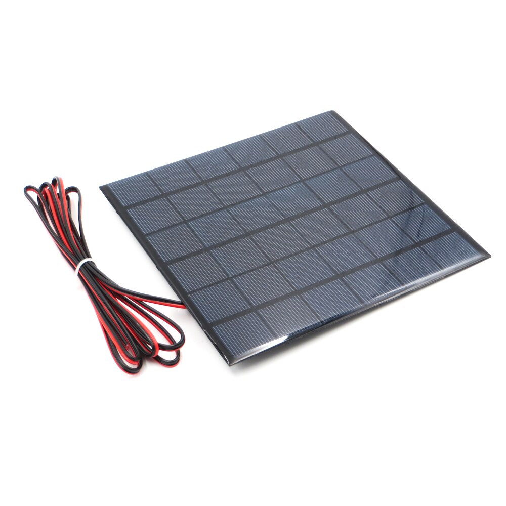 1 Pc X 9V 467mA Met 200 Cm Verlengen Draad Zonnepaneel Polykristallijn Silicium Diy Acculader Kleine Mini zonnecel Kabel Speelgoed