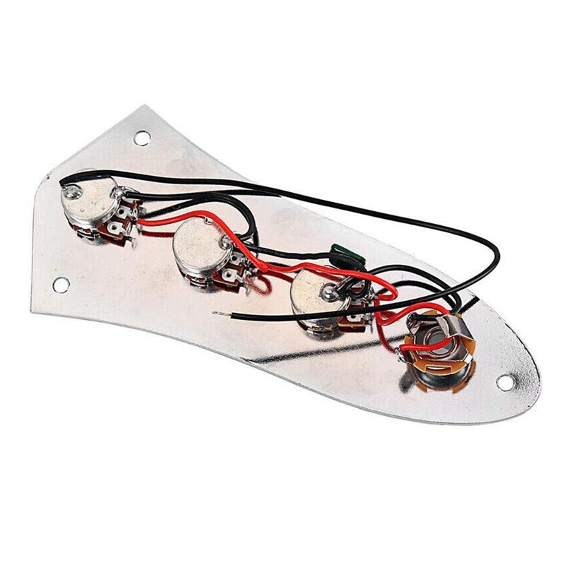 Guitar Parts Alloy Bass Guitar Wiring Harness Control Plate String Musical Instrument Parts