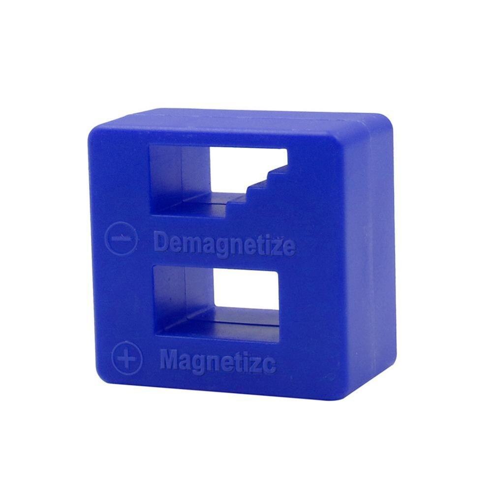 Powerful screwdriver plus magnetic device Dual-use degausser Mini Screw batch Fast magnetizer Demagnetizer: blue
