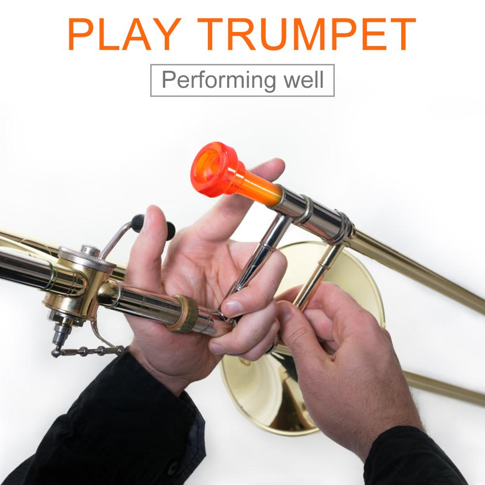 Boquilla de trompeta plástica 3C para principiantes, accesorios de trompeta Musical, partes y accesorios de instrumentos de latón amarillo blanco
