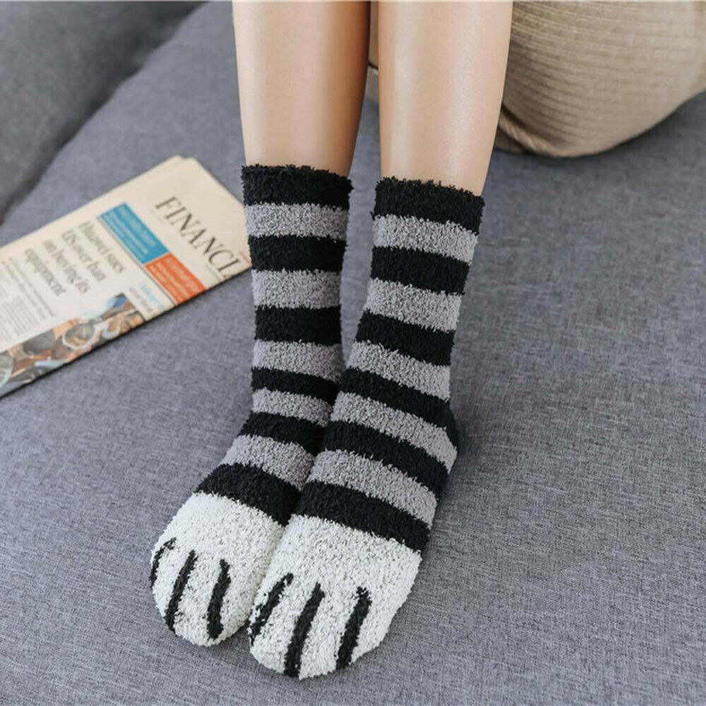 Socks Ladies Socks~ Cat Paw Soft Warm Bed Women 1 Thickening