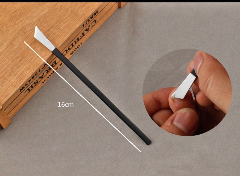 1pc pedikyr manikyr nagelrengöring nagelband grooming död hud hyvel skönhet verktyg: Sned kniv