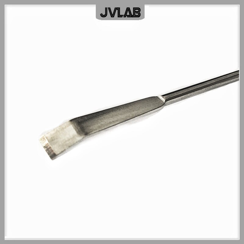 Cuchara raspadora de Micro medicamentos, espátula de acero inoxidable, pala de longitud de 100mm, cuchara para medicina con traza SUS, 10 cm/PK