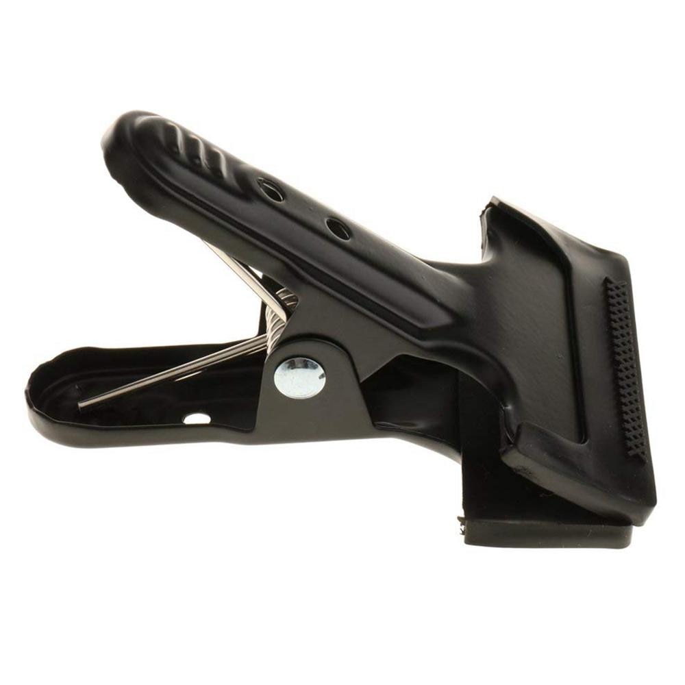 3x robuste federklammern für fotohintergrund, stoff, papier, bildschirm, clips, metallgehäuse mit gummischutzhülle