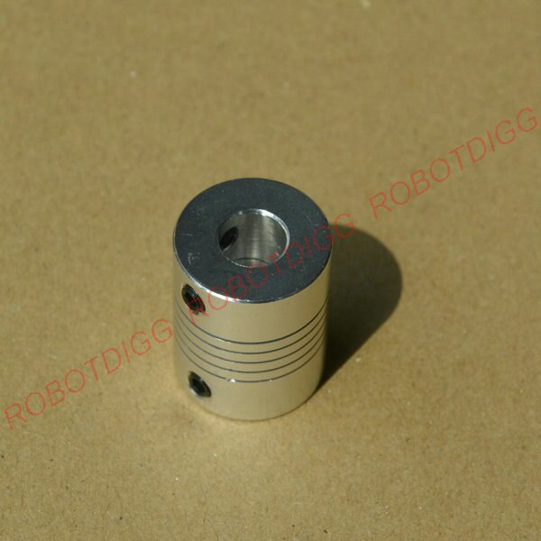 Flexible Coupling 5mm Shaft to 8mm Screw