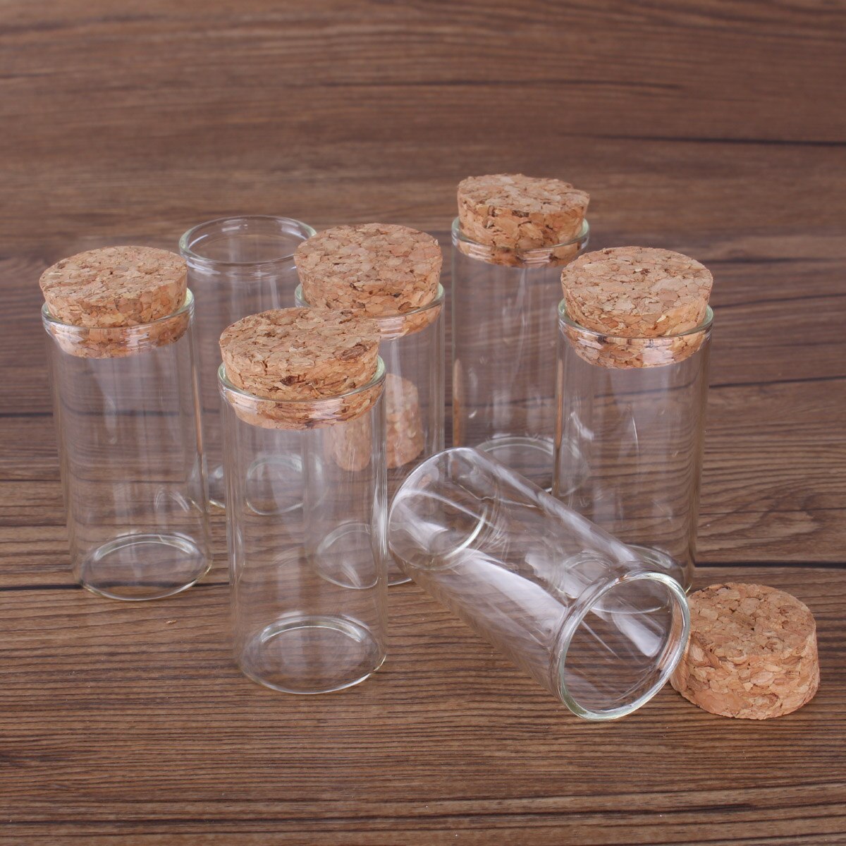24 stuks/partij 20 x 100 mm laboratoriumglas reageerbuis met kurk 24 stuks/partij 20 x 100 mm laboratoriumglas reageerbuis met kurk