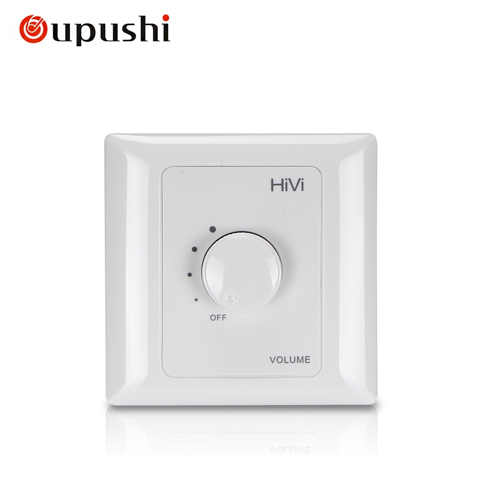 Oupushi public address white volume control 10w, 30w, 60w audio volume knob for 70-100V system