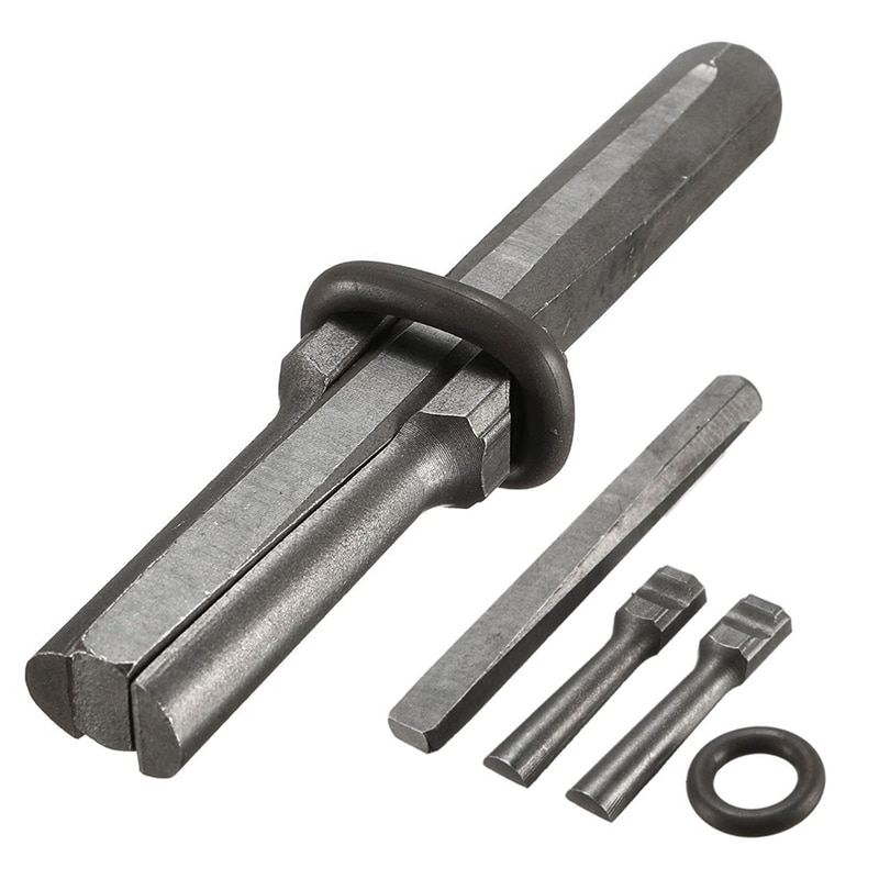 7 ensemble séparateur de pierre 5/8 pouces cales de prise en métal et plumes cales béton séparateur de roche outil à main: Default Title