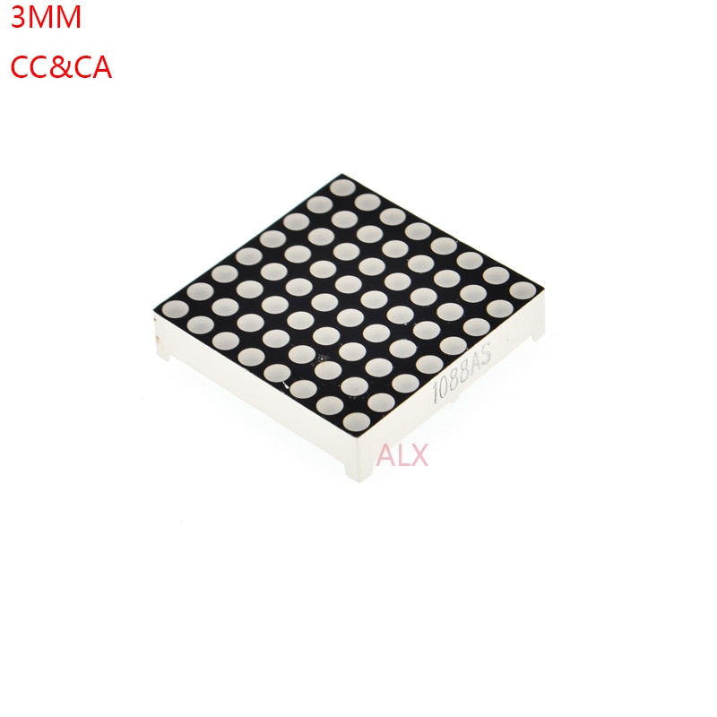 2 stücke 3mm 8X8 8*8 rote led dot matrix Display modul 32mm X 32mm Led Gitter Gemeinsame Anode gemeinsame kathode CC CA 1088AS 1088BS