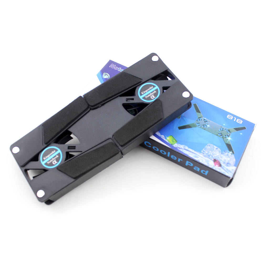 USB Powered Foldable Cooler Pad with Double 60mm Fans Laptop Stand Notebook Cooling Pad for Notebook Laptop PC Computer