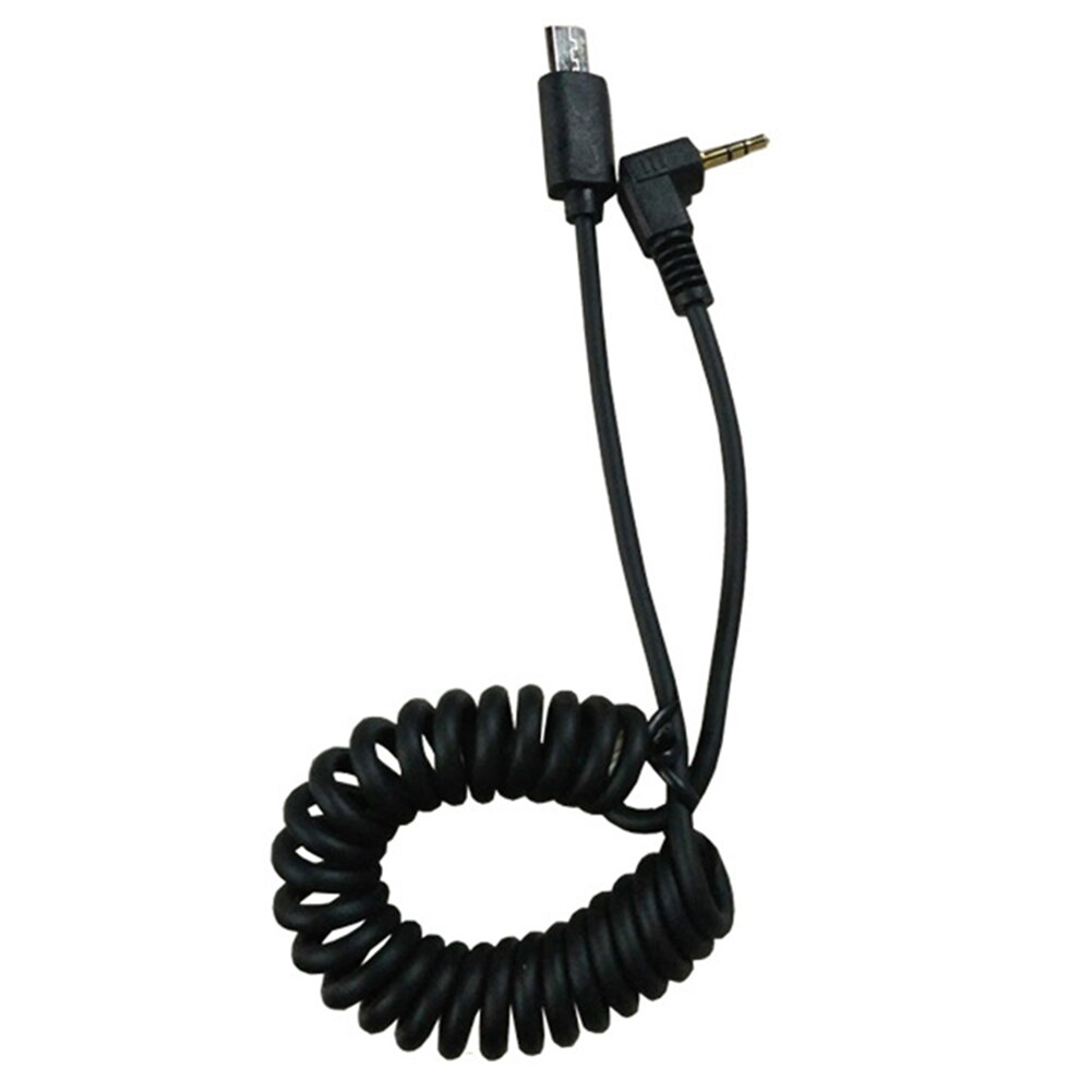 2.5mm 3.5mm stretchable conector do obturador câmera resistente cabo de conexão de controle remoto portátil s2 para sony a7r rx100
