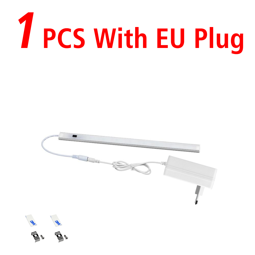 Sensor LED Bar Lamp 1-5PCS Serie Verbinding voor Keukenkast Garderobe Hand Sweep Licht Zwaaien Bewegingsdetectie DC12V -EU Plug: YELLOW / Blauw