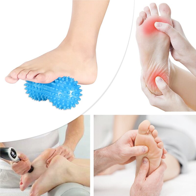 Hedgehog Massage Ball Yoga Fitness Muscle Relaxation Fascia Ball Foot and Body Relieve Stress Peanut Lacrosse Physiotherapy Ball