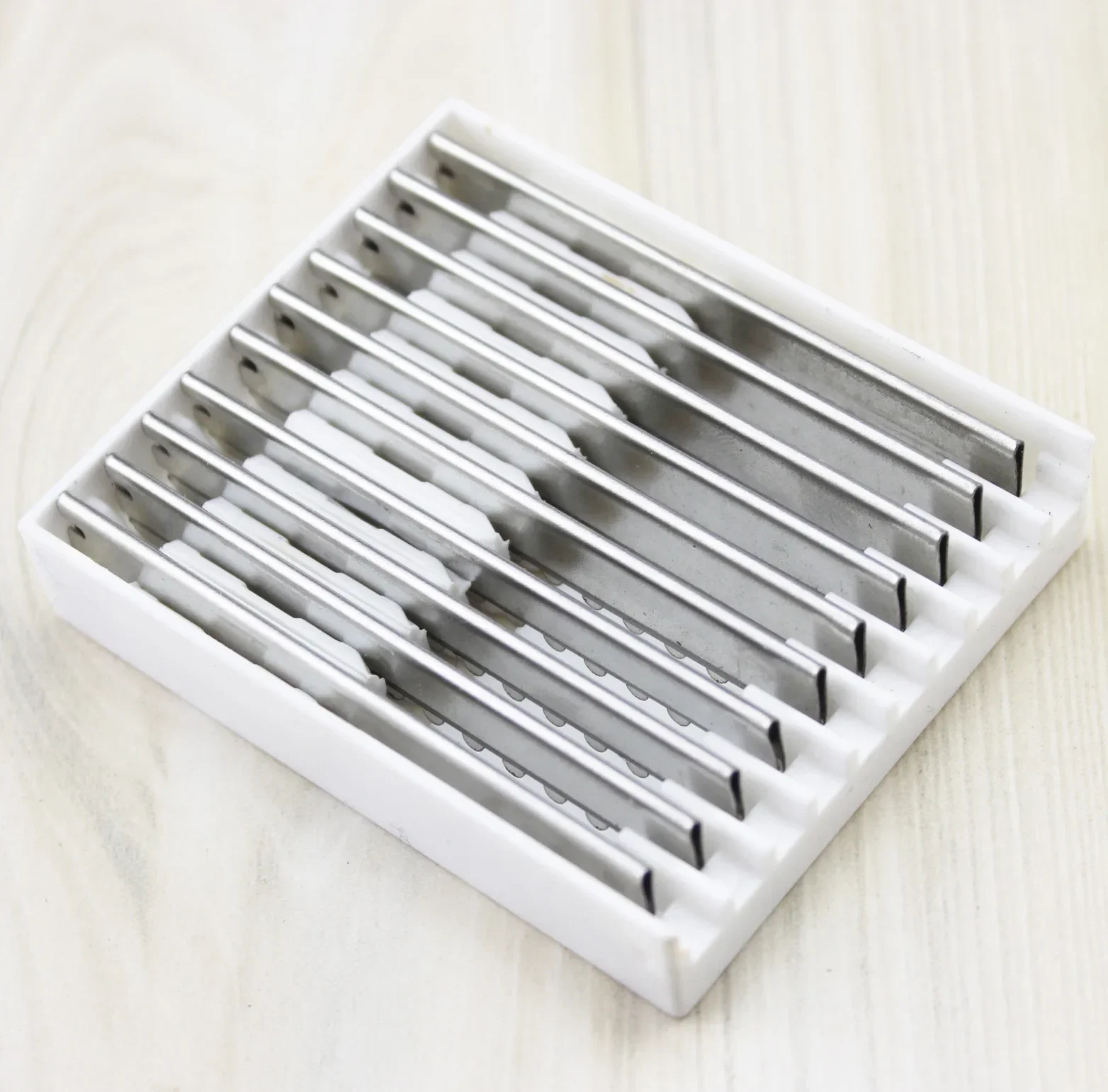 10 Stuks Veiligheid Haar Mes Scheermesjes Kapper Rvs Kappers Trimmer Dunner Snijmes Salon Scheermes: Default Title