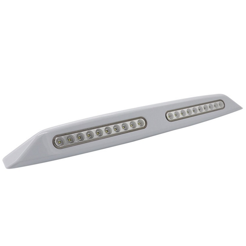 Exteriör led markis lampor  dc 12v veranda annex vägglampa bar för rvs husbil husvagn släp off road cool vit