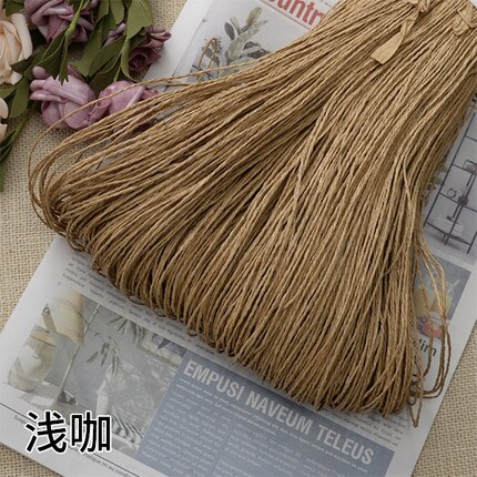 500G Raffia Stro Garen Hand Haken Garen Voor Diy Hoeden Handtassen Kussens Verpakking Wikkelen Materiaal Gehaakte Stro Hoed Lijn tas: 17