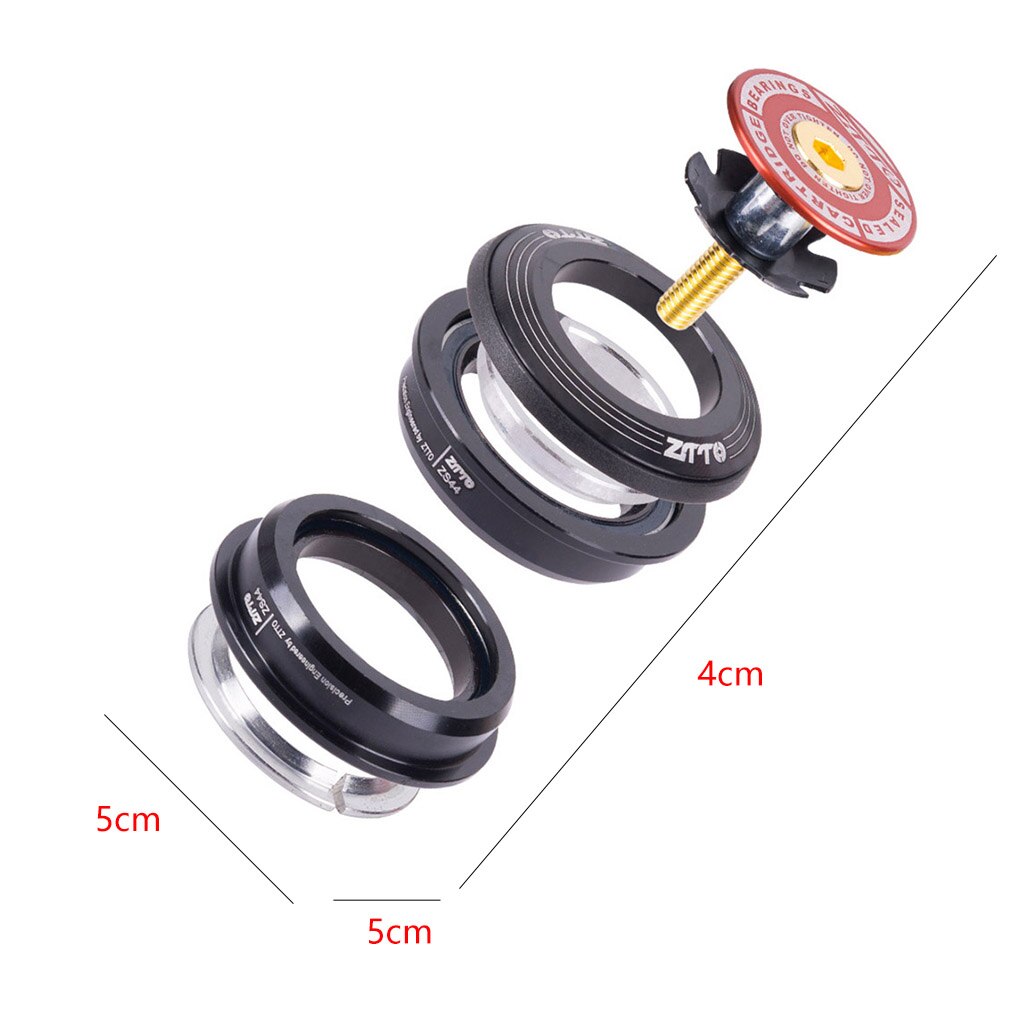 Bicycle Headset 44mm Bearing MTB Bicycle Tapered Straight Fork Integrated Angular Contact Bearing aluminum alloy Bearing