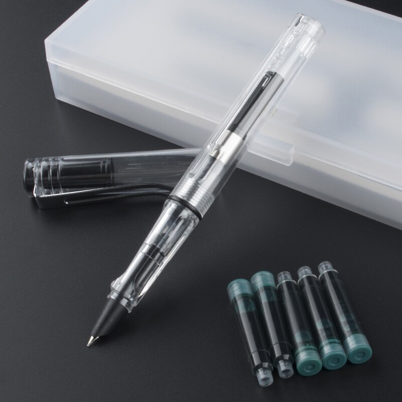 Jinhao 599A Plastic Vulpen 0.38 Mm Extra Fijne Penpunt Inkt Pennen Voor Kantoorbenodigdheden Supplies