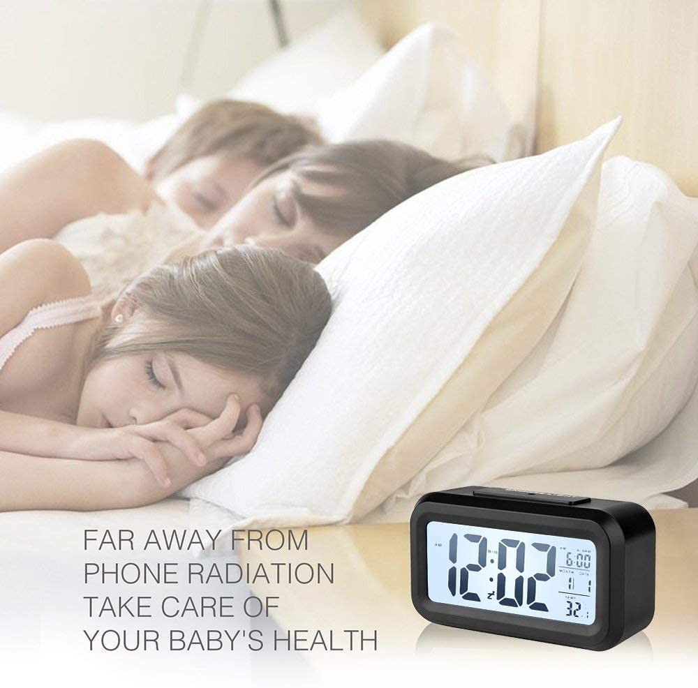 Battery Operated Long Battery Life Alarm Clock Digital Alarm Clock Backlight Snooze Function Large Digit Display