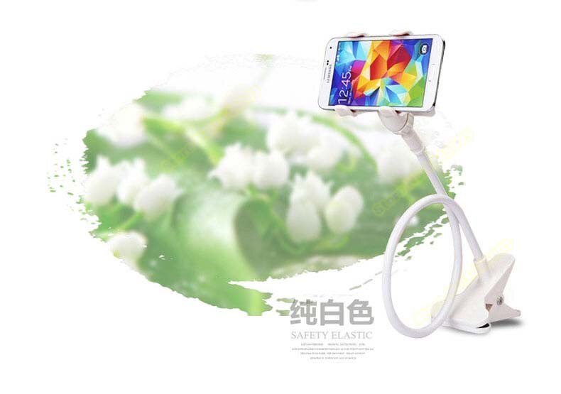 Universal mobiltelefon holder beslag til iphone 4 4s 5 6 6s samsung galaxy  s4 s5 s6 note 3 4 mp4 pda gps: Hvid