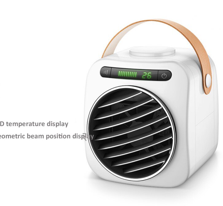 Mini Electric Air Cooler for Room Portable Air Conditioner Fan Digital Air Conditioning xiaomi mini air conditioner portable fan: White with display