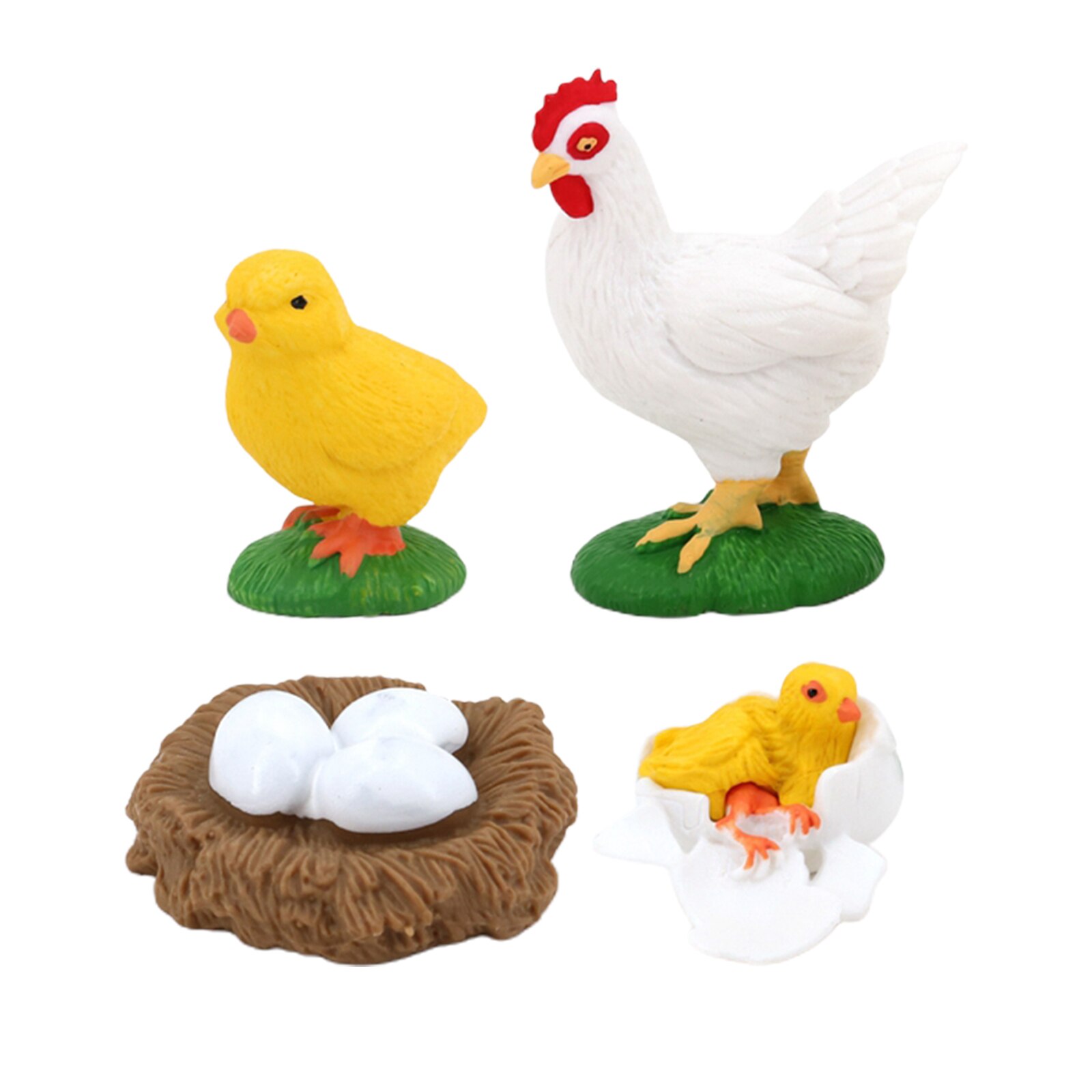 Insect Hen Chick Lore Animal Life Cycle - 4 Pcs Insect Figure Shows Life of Lady Bug