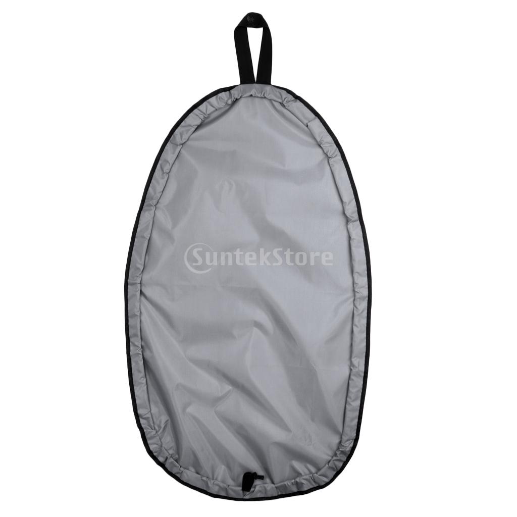 Cubierta de cabina de Kayak Oxford 300D Premium, accesorios de escudo de almacenamiento, impermeable, protección contra el polvo UV, ajustable: M Gray 