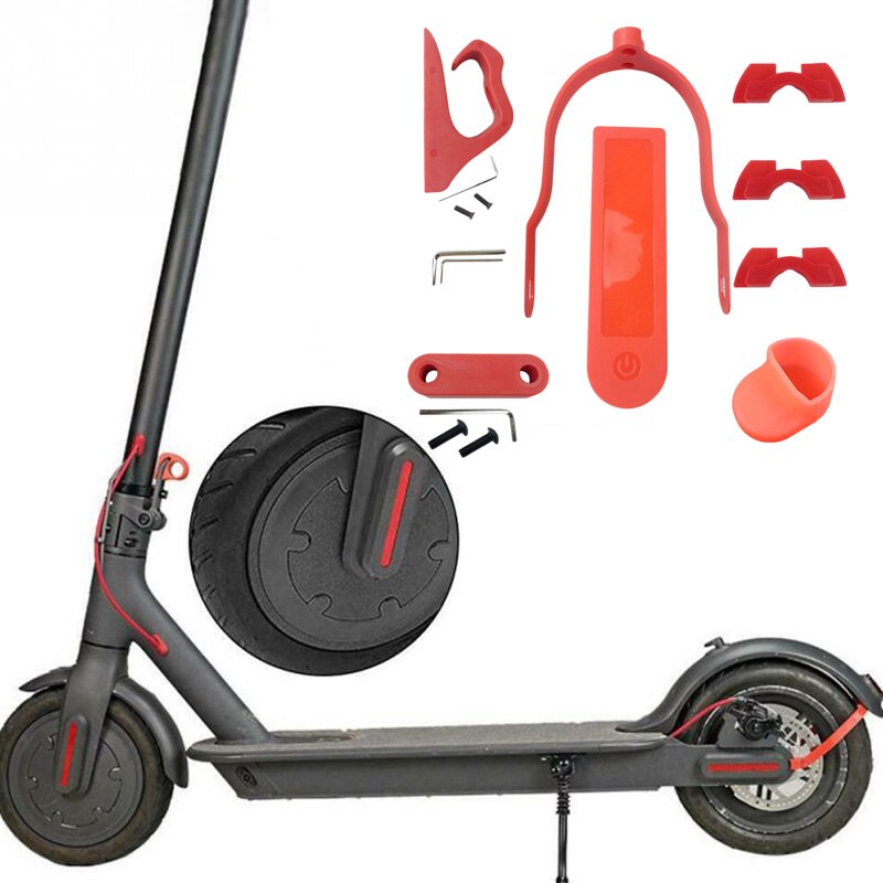 per Xiaomi M365 pro impostato di Accessori 6 Pz/impostato per scooter Elettrico Parafango Posteriore ala Parafango Assorbimento Degli Urti Accessori